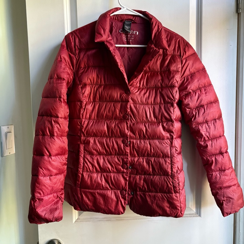 Women's Red Puffer Jacket